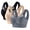 Black,Blue,Beige, variant on MOJOGO Women's Wireless Bra Wide Strap Mesh Patchwork Bras Comfortable Seamlesss Full Coverage Side Smoothing Longline Bralette M