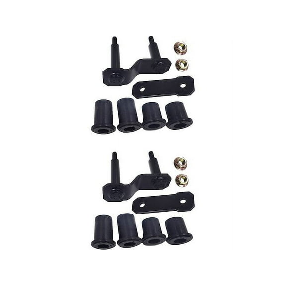 Rear Leaf Spring Shackle Set - Compatible with 2005 - 2015 Nissan Xterra 2006 2007 2008 2009 2010 2011 2012 2013 2014