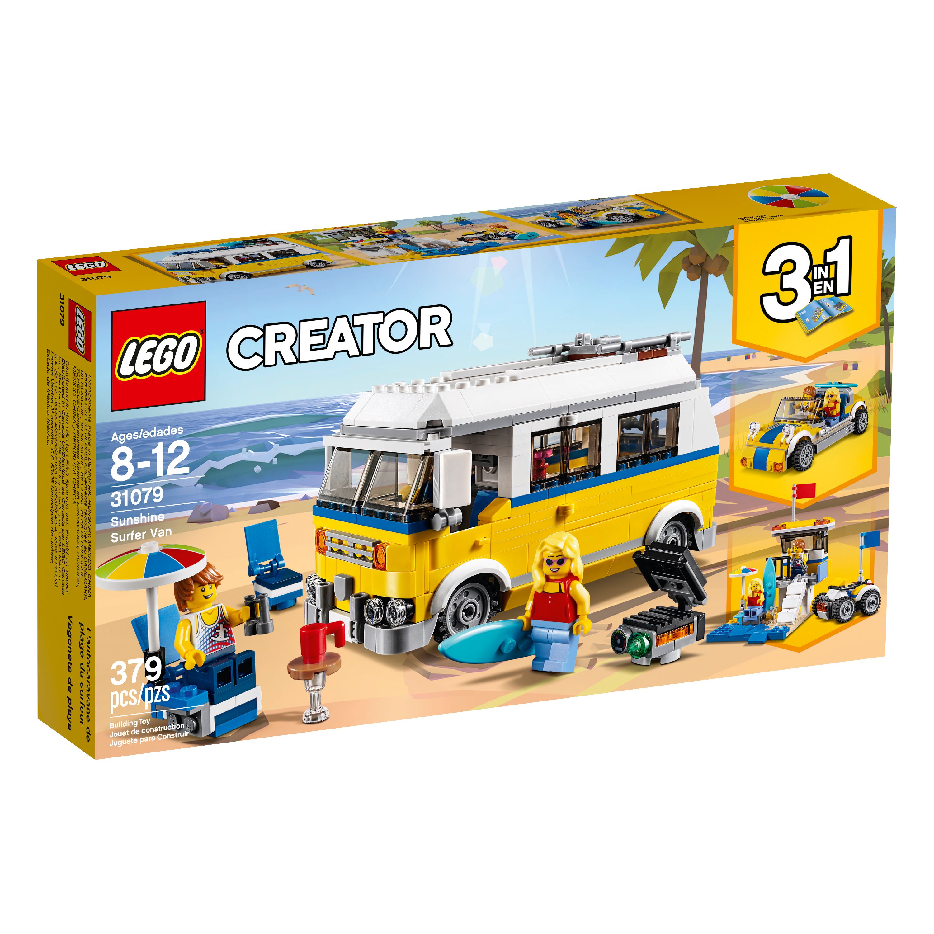 LEGO Creator 3in1 Sunshine Surfer Van 31079 Building Set - image 4 of 7