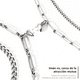 thumbnail image 3 of Pulseras Pareja Acero De Titanio Imanes Plata, 3 of 5
