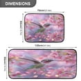 thumbnail image 3 of 2-Piece Kitchen Rugs Set Non-Slip Mats Carpet Floor for Kitchen, Bathroom (19.7"x27.6" & 19.7"x47.2") Beautiful Pink Hummingbird, 3 of 7