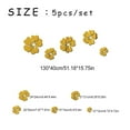 thumbnail image 2 of 5pcs 3D FlowerS Wall Sticker TV Background Home Decoration DIY Mirror Wall Stickers, 2 of 6