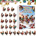 thumbnail image 2 of TIELUTT Advent Calendar Rooster with Santa Hats and Scarves 24 2D Rooster Hanging Large Timer Electronic Timer Seconds Shower Head Timer Mechanical Kitchen Timer Extra Loud Battery Candlesticks, 2 of 8