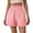 Pink, variant on KyCheLot Loose Summer Shorts for Women Stripe Elastic High Waist Cute Casual Shorts