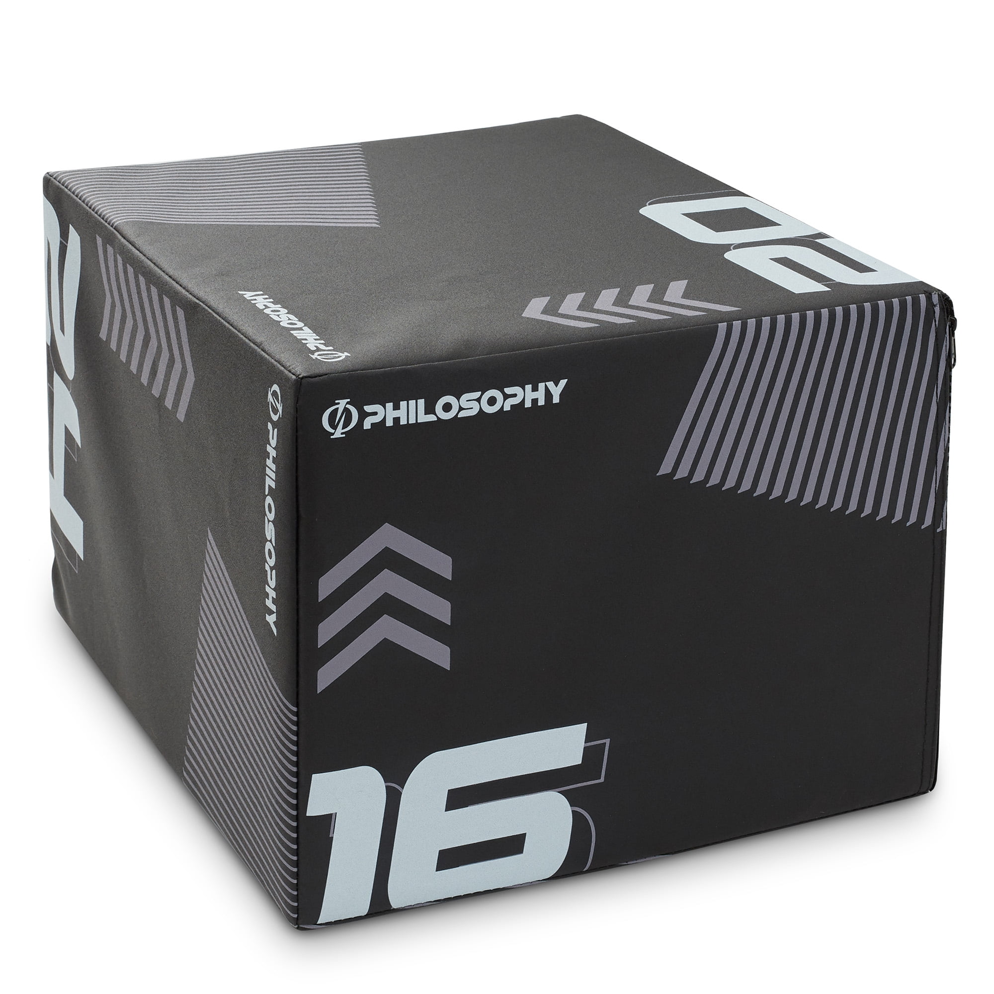 Philosophy Gym 3-in-1 Foam Plyo Box - 16" x 20" x 24", Soft Plyometric Jump Box for Home Gym, HIIT, Jumps, Step-Ups, Agility and Strength Training