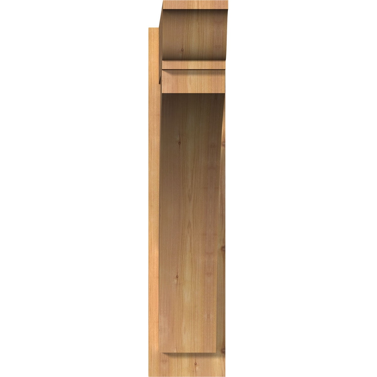 Ekena Millwork 7 1/2"W x 30"D x 34"H Thorton Smooth Traditional Outlooker, Western Red Cedar