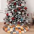 thumbnail image 5 of Lsque Cat Paws Print Christmas Tree Skirt, Tree Skirt with Ties or Velcro, Perfect for Holiday Decorations, Halloween, and New Year-30", 5 of 7