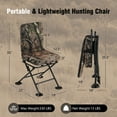 Costway Heavy Duty Rotating Camo Outdoors Hunting Chair with Silent 360° Swivel and Allterrain