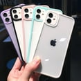 thumbnail image 3 of moskado Candy Color Border Shockproof Phone Case for iPhone 11 Pro Max 12 13 Mini XR X XS Max 7 8 Plus SE 2020 Clear Back Cover, 3 of 5