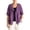 Purple, variant on Cardigan Women's Linen Blend Hooded Short Sleeve Button Down Jacket Pocket Drawstring Hem Loose Casual Outwear for Daily Weekend