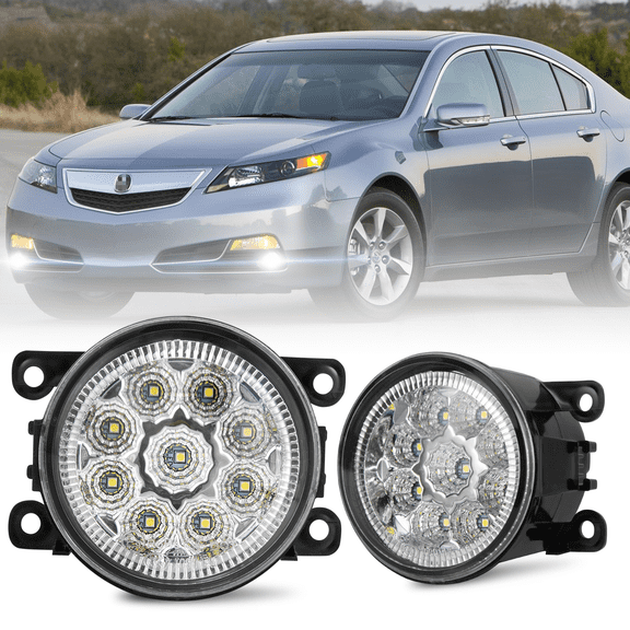 For 2012-2014 Acura TL LED Front Fog Light Replace Assembly Combo 6000K White