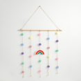thumbnail image 1 of Rainbow Decor Kids Bedroom Macrame Photo Display, Colorful Ball String Organizador de fotografía para Colgar en , Cute Nursery Macarena Bola de pompones arcoíris, 1 of 7