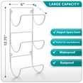 thumbnail image 2 of Sorbus Towel Holder For Bathroom Wall - 12 Level Wall Mounted Towel Rack Shelves For Rolled Bath Towels Washcloths Linen - Hanging Towel Racks For Bathroom Spa Salon Towel Storage Organizer, 2 of 5