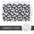 thumbnail image 2 of Yiaed Daisies Flowers Print Flannel Doormat Mat Outdoor Indoor Door Mats, Non Slip Durable Entrance Rugs for Outside Entry, Porch, Resist Dirt, 16"x24", 2 of 7