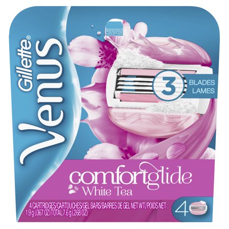 - Gillette Venus ComfortGlide White Tea Scented Women's Razor Refills (Choose Count)