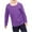 Purple, variant on Spazoro Toddler Kids Girls Boys Sweatshirts, Long Sleeve Fall Winter Solid Color Crew Neck Tops for Childs Girls Boys Blue Size 6-12 Months