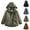 A08 Army Green, variant on Xdegoge Fleece Lined Kids Winter Coats Waterproof Boys and Girls Zip Up Hooded Sherpa Padded Toddler Jackets Warm Windproof Teen Thermal Parka with Pockets Outerwear