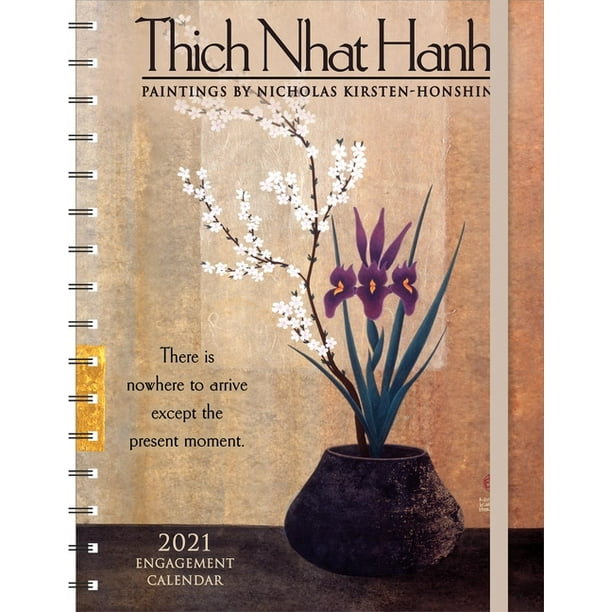 Thich Nhat Hanh 2021 Engagement Calendar Paintings by Nicholas Kirsten