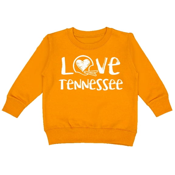 Future Tailgater Chalk Art Love Infant Toddler Youth Sweatshirt for Tennessee Fans - Orange