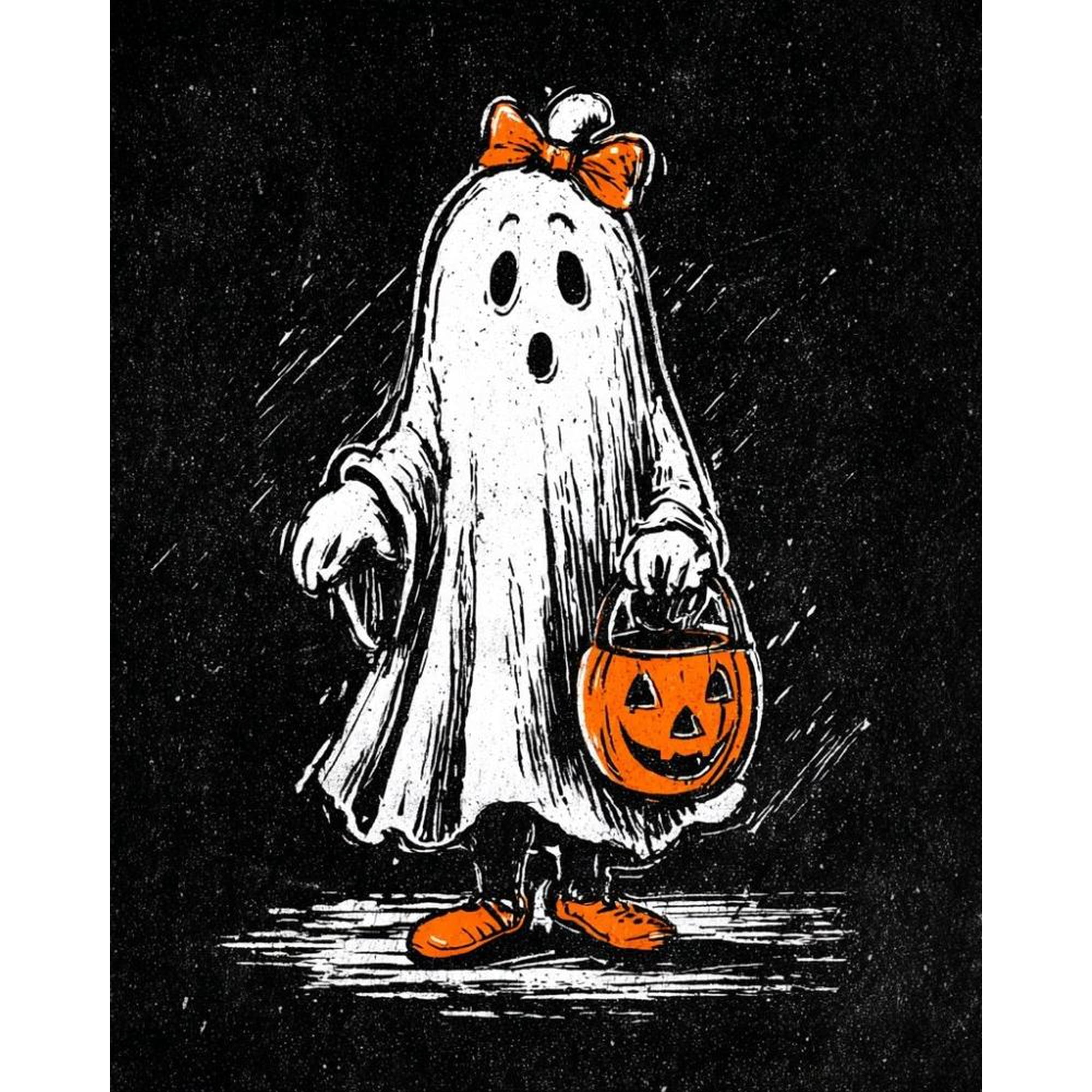 Paint by Numbers for Adults Kids Beginner Little Ghost s Halloween Candy DIY Acrylic Painting by Numbers Kits with Brushes Acrylic Pigment Home Decoration Gifts 16 x 20 inch