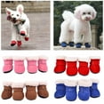 thumbnail image 2 of Winter Pet Dog Shoes Anti-slip Snow Boots Thick Warm Cat Puppy Shoes Socks Boots for Chihuahua Yorkshire, 2 of 8