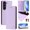 Purple, variant on Allytechgroup Flip Wallet Case for Samsung Galaxy S23, Compatible with MagSafe RFID Blocking PU Leather Shell with Credit Card Slot Shockproof Protective Back Cover for Samsung Galaxy S23, Purple