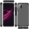 thumbnail image 6 of TJS for T-Mobile Revvl 6x Pro 5G / 6 Pro 5G Phone Case, Dual Layer Heavy Duty (Magnetic Mount Friendly) Shockproof Drop Protection Hybrid Cover (Gray), 6 of 6