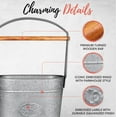 thumbnail image 2 of Autumn Alley Galavnized Standing Toilet Paper Holder with Bucket Extra Roll Storage, 2 of 7