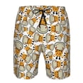 thumbnail image 3 of Fotbe Giraffes Head Trajes de Baño Estampados para Hombre, Shorts de Verano de Secado Rápido, Ropa de Playa, Bañadores-XX-Large, 3 of 6
