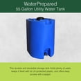 thumbnail image 2 of WaterPrepared 55 Gal Stackable Design Utility Water Tank with Large Cap (2 Pack), 2 of 7