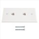thumbnail image 5 of 1 Paquete de Placa Pared Ethernet 2 Puertos, Cat6 Hembra a Conector RJ45 Acoplador en LíNea Salida Pared,, 5 of 10
