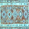 thumbnail image 1 of Ahgly Company Indoor Square Oriental Light Blue Traditional Area Rugs, 8' Square, 1 of 4