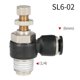 thumbnail image 3 of Conector de válvula de control de velocidad de flujo de aire, 8 unidades, tubo, manguera, accesorio neumático a presión, 3 of 7