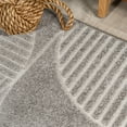 thumbnail image 6 of JONATHAN Y SCN104C-4 Nordby High-Low Geometric Arch Scandi Striped Gray/Cream 4 ft. x 6 ft. Indoor/Outdoor Area Rug, Pet Friendly, Stain Resistant, Easy to Clean, for Patio, Living Room, Bedroom, 6 of 8