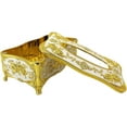 thumbnail image 3 of Facial Tissue Box Cover,Golden Plastic Tissue Holder,For Bathroom,Bedroom Or Office (Golden), 3 of 5