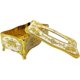 thumbnail image 3 of Cubierta para caja de pañuelos faciales, soporte para pañuelos de plástico dorado, para baño, dormitorio u oficina dorado, 3 of 5