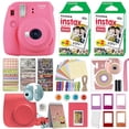 thumbnail image 2 of Fujifilm Instax Mini 9 Fuji Instant Film Camera Flamingo Pink + 40 Film Deluxe Bundle, 2 of 13
