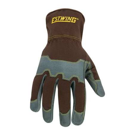 

Estwing Reinforced Knuckle Leather Palm Work Glove with Elastic Cuff EWLP10