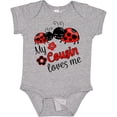 thumbnail image 3 of Inktastic My Cousin Loves Me with Cute Ladybugs Boys or Girls Baby Bodysuit, 3 of 5