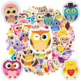 thumbnail image 6 of 35pcs Adorable Animal Stickers Funny Owl Decals DIY Stickers for Laptop Suitcase Notebooks, 6 of 9
