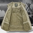 thumbnail image 5 of DIOAZUD Men's Casual Lightweight Outdoor Fishing Cargo Vest Plus Size Safari Travel Photo Work Vests Jacket Multi Pockets, 5 of 10