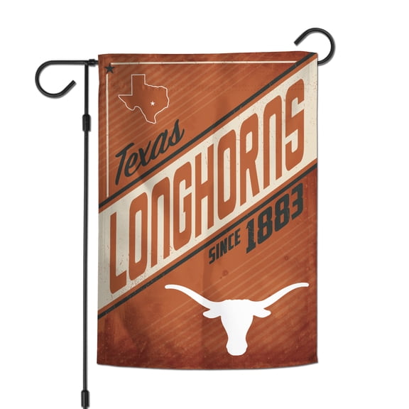 WinCraft Texas Longhorns 12" x 18" Throwback Logo Double-Sided Garden Flag
