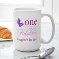 thumbnail image 6 of CafePress - One Fabulous Daughter In Law Large Mug - 15 oz Ceramic Large White Novelty Mug, 6 of 6