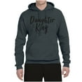 thumbnail image 2 of Wild Bobby Daughter Of The King 2 Corinthians 6:18 Inspirational/Christian Unisex Graphic Hoodie Sweatshirt, Charcoal, Small, 2 of 5