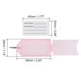 thumbnail image 3 of Uxcell 56x29mm Plastic Key Tags with Split Keyring Pink 10 Count, 3 of 4
