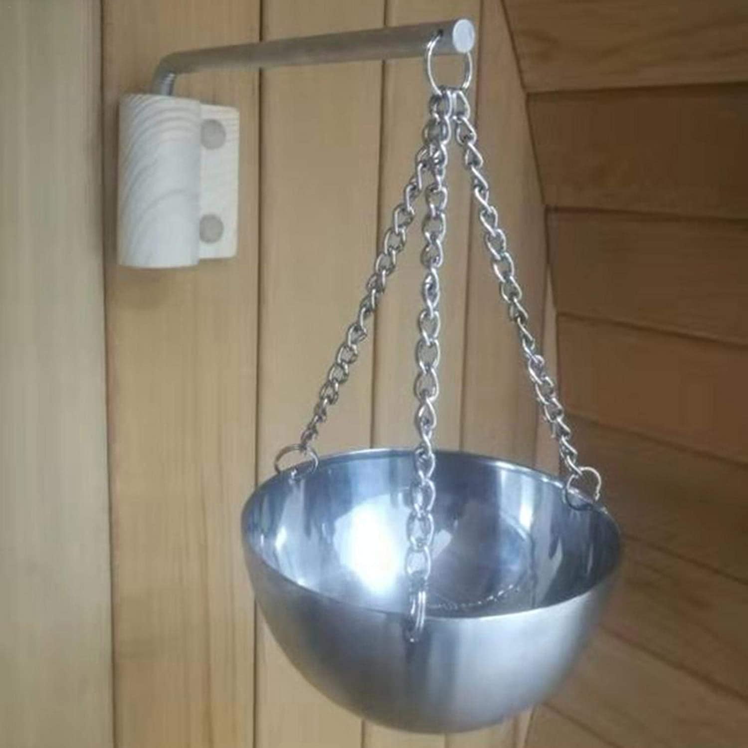 Sauna Aromatherapy Oil Cup Color and The Material of The Base Fixing Buckle are Random Stainless Steel Essential Oil Holder Bowl for Sauna and Spa