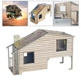 thumbnail image 4 of Casa de madera hecha a mano a escala 1/35, materiales de construcción de Zulema escena de la arquitectura, 4 of 8