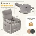 thumbnail image 5 of Homall 360° Swivel Nursery Recliner Power Swivel Rocker Recliner Chair with 2 Pillows Comfy High Back Adult Glider Rocker for Living Room,Loop Yarn Gray, 5 of 7