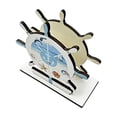 thumbnail image 2 of Nautical Theme Wooden Napkin Holder for Summer Beach Decor - Seaside Breeze Pattern Napkin Stand for Kitchen Table Dining Decor Coastal Style Home Accessory, 2 of 8