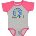 thumbnail image 3 of Inktastic 3-21 World Down Syndrome Day Blue and Yellow Rainbow Ribbon Boys or Girls Baby Bodysuit, 3 of 5